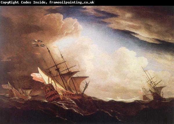 Monamy, Peter English ships beating to windward in a gale